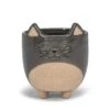 Abbott 5 In. H Stoneware Cat Planter Gray -ORBIT || ACE || TORO Shop 53e38097 c0e3 444e 9884 d1ff2ca78d45