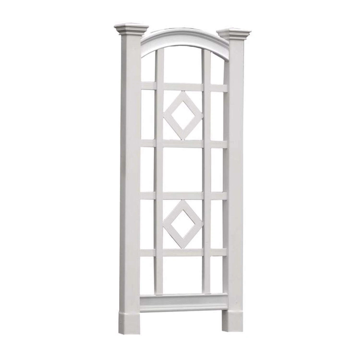 Vita Milan 59.25 In. H White Vinyl Garden Trellis 5 Vita Milan 59.25 In. H White Vinyl Garden Trellis - Image 3