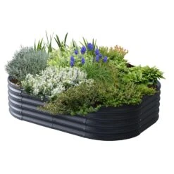 VegTrug 17.71 In. H X 36.22 In. W X 36.22 In. D Steel Raised Garden Bed Rain Grey -ORBIT || ACE || TORO Shop 54e42a41 d181 42ee 98f1 b361be029a2d