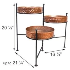 Panacea 20.5 In. H X 21.25 In. W X 16.25 In. D Metal 3 Tiered Planter With Stand Copper 5 Panacea 20.5 In. H X 21.25 In. W X 16.25 In. D Metal 3 Tiered Planter With Stand Copper -ORBIT || ACE || TORO Shop 54eed091 fd2f 4f5a ac4d 24e24dee91df