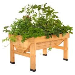 VegTrug VegTrug Classic 31.5 In. H X 40.7 In. W X 30 In. D Wood VegTrug Classic Planter Natural -ORBIT || ACE || TORO Shop 55868886 b894 4b5f 83b7 9b3ee047fbfb