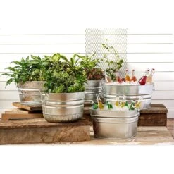 Behrens 16-3/4 Gal Steel Tub Round -ORBIT || ACE || TORO Shop 55b37b94 338a 4414 b5df 8909e5b32c66