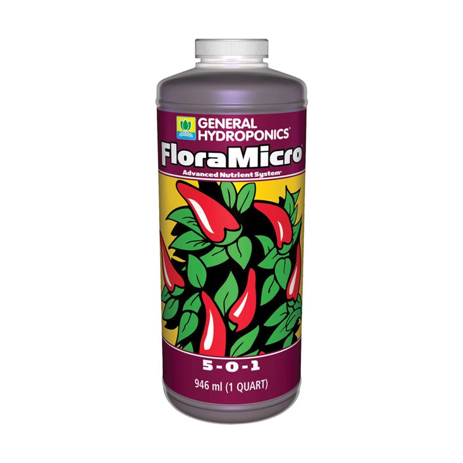 General Hydroponics Flora Micro Liquid Nutrient System 1 Qt 3 General Hydroponics Flora Micro Liquid Nutrient System 1 Qt