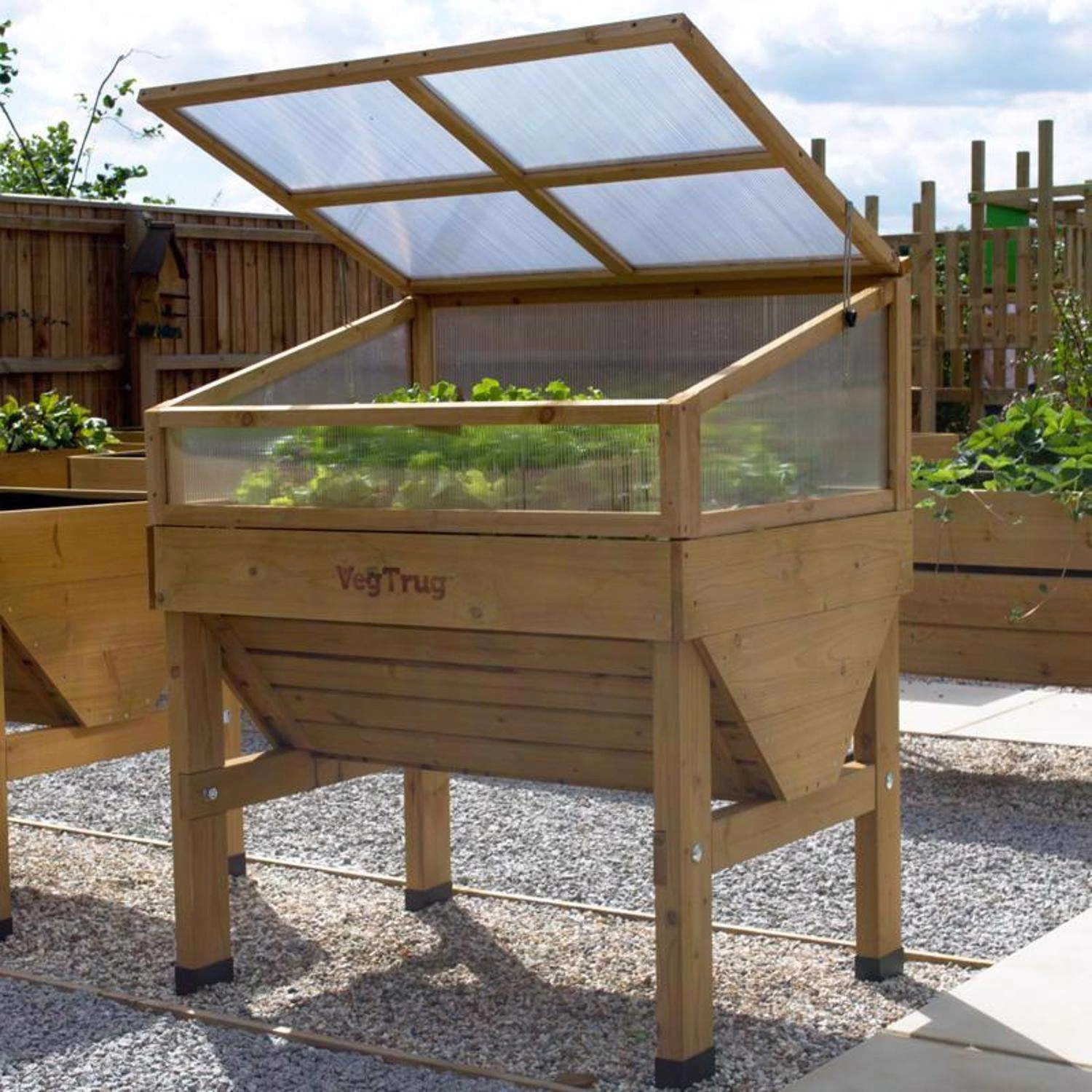VegTrug Cold Frame Natural 18 In. H X 41 In. W Raised Bed Greenhouse 5 VegTrug Cold Frame Natural 18 In. H X 41 In. W Raised Bed Greenhouse - Image 3