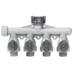 Gilmour 5/8 In. Polymer Threaded Male 4-Way Shut-off Valve
