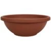 HC Companies Classic 5.5 In. H X 14 In. D Plastic Garden Bowl Planter Clay