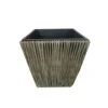 Infinity 18 In. H X 18 In. W X 18 In. D Plastic Wicker Planter Gray -ORBIT || ACE || TORO Shop 5c451ccd 3f82 4978 b3ae 22e4c821d373
