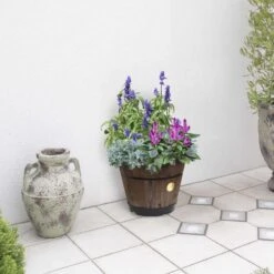 VegTrug 13.38 In. H X 18 In. D Cedar Barrel Brown 8 VegTrug 13.38 In. H X 18 In. D Cedar Barrel Brown -ORBIT || ACE || TORO Shop 6365a1e6 4da4 40b2 8edb a5350b3eee88