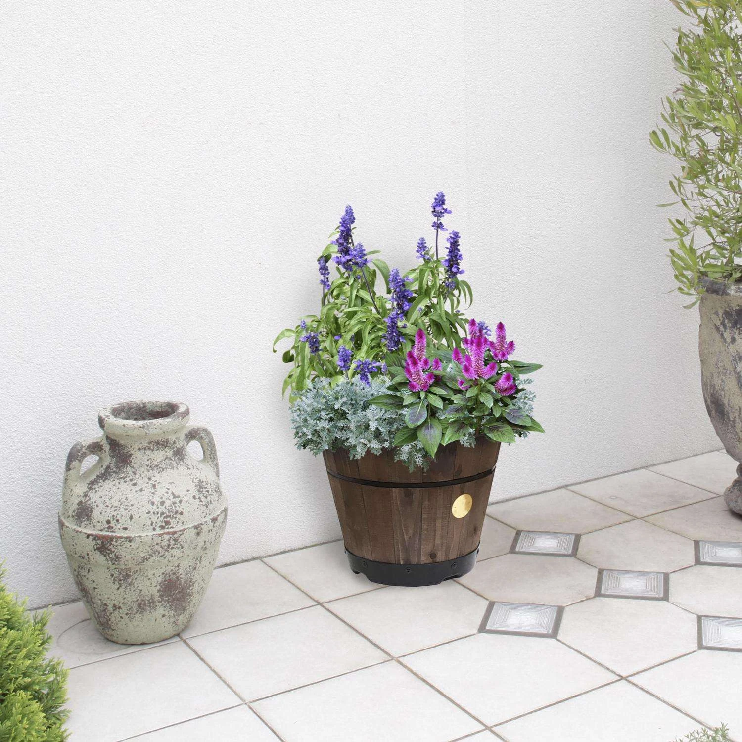 VegTrug 13.38 In. H X 18 In. D Cedar Barrel Brown 5 VegTrug 13.38 In. H X 18 In. D Cedar Barrel Brown - Image 3