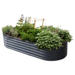 VegTrug 17.71 In. H X 36.22 In. W X 36.22 In. D Steel Raised Garden Bed Rain Grey -ORBIT || ACE || TORO Shop 64bab221 47db 44f0 9e21 c2f030d54f37