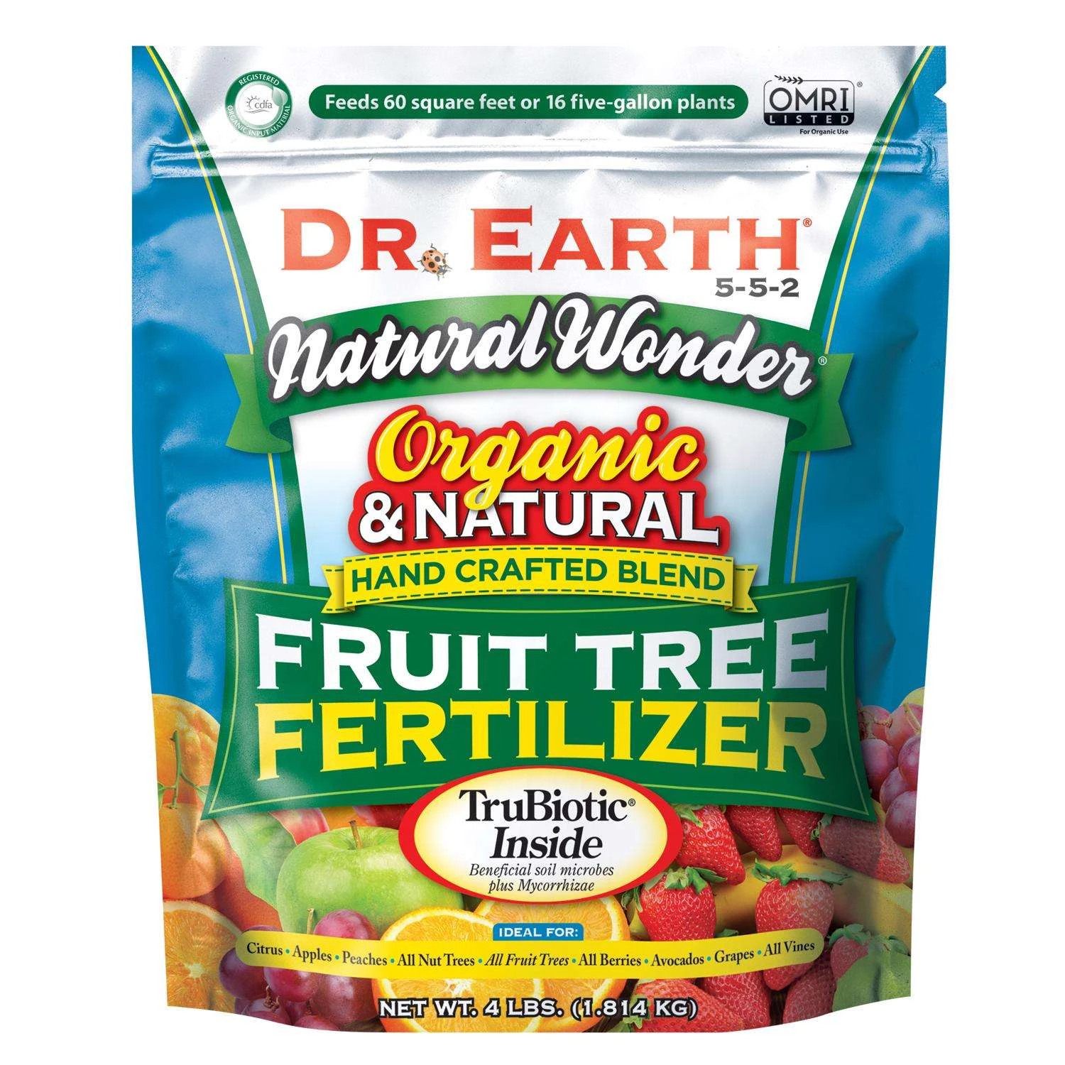 Dr. Earth Natural Wonder Organic Granules Apple, Citrus, Peaches Plant Food 4 Lb 3 Dr. Earth Natural Wonder Organic Granules Apple, Citrus, Peaches Plant Food 4 Lb