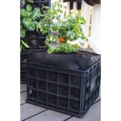 Smart Pot 12 In. H X 18 In. W X 12 In. D Geo-Thermal Fabric Milk Crate Grow Bag Planter Black -ORBIT || ACE || TORO Shop 66953abf 380a 411f 9bb9 7a0f45ee43aa