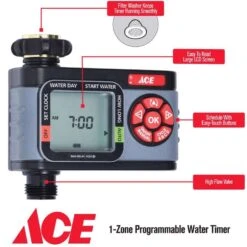 Ace Programmable 1 Zone Digital Water Timer -ORBIT || ACE || TORO Shop 66d2b6e4 1faf 469a 9795 12a0f4ab1fdf