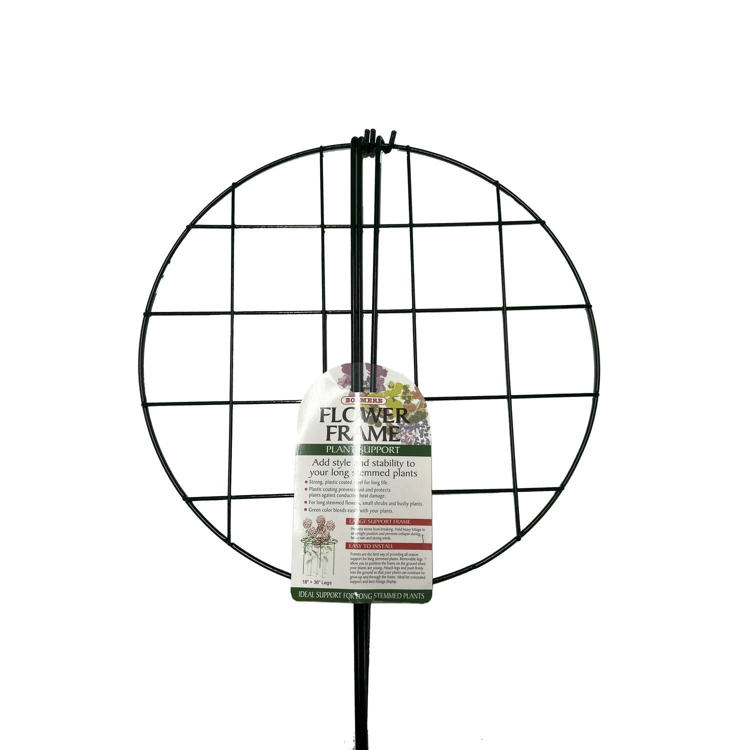 Bosmere 18 In. H Green Coated Wire Plant Support 3 Bosmere 18 In. H Green Coated Wire Plant Support