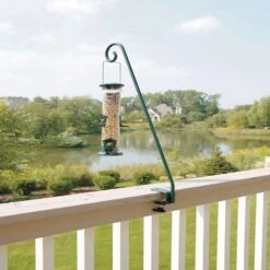 Audubon Green Steel 32.4 In. H Hang Bird Feeders Plant Bracket 1 Pk