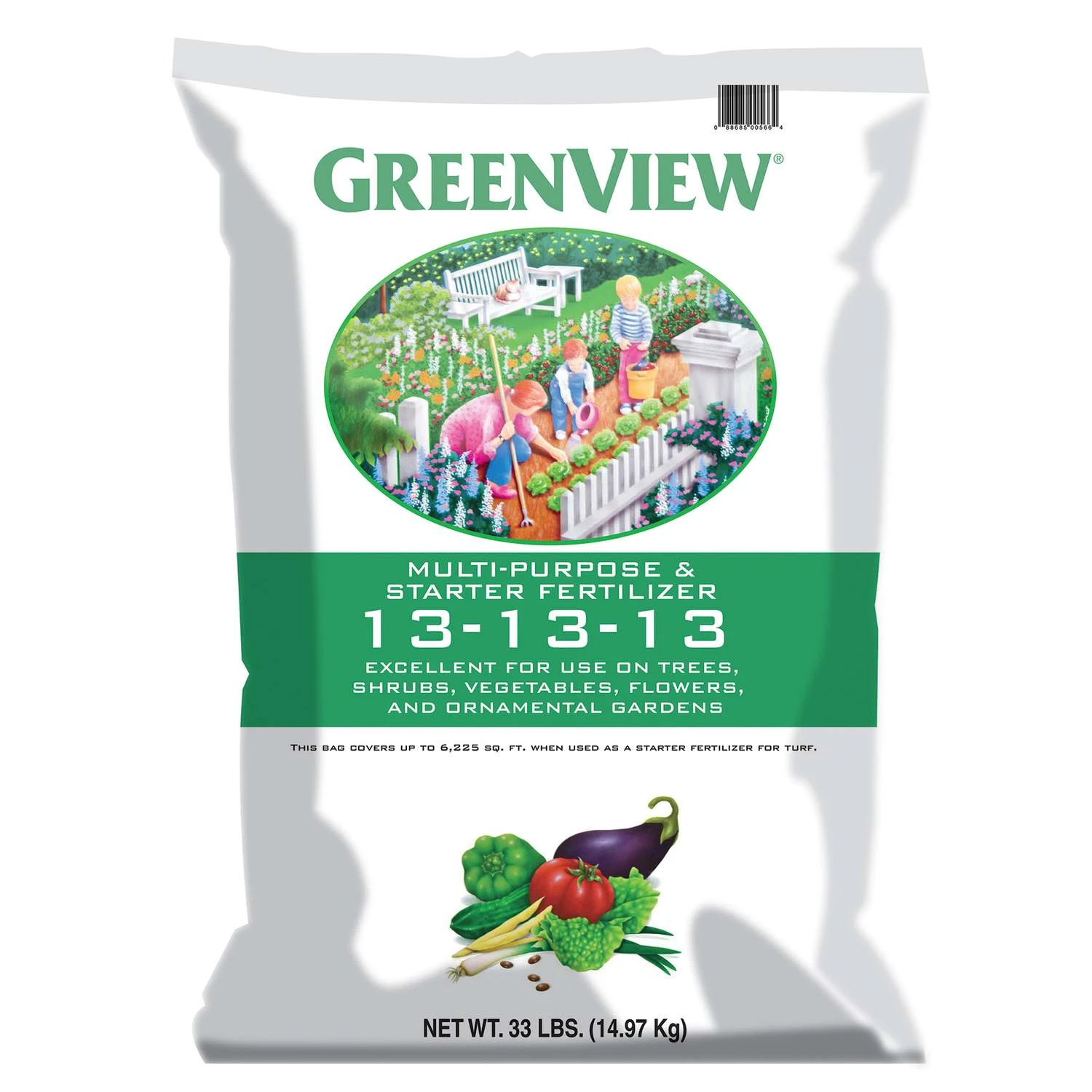 GreenView Fruits/Vegetables 13-13-13 Fertilizer 33 Lb 3 GreenView Fruits/Vegetables 13-13-13 Fertilizer 33 Lb