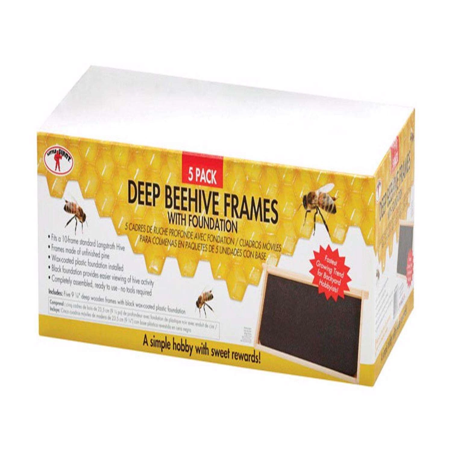 Little Giant Deep Hive Frames 3 Little Giant Deep Hive Frames
