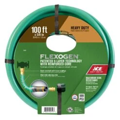 Ace Flexogen 5/8 In. D X 100 Ft. L Heavy Duty Premium Grade Garden Hose