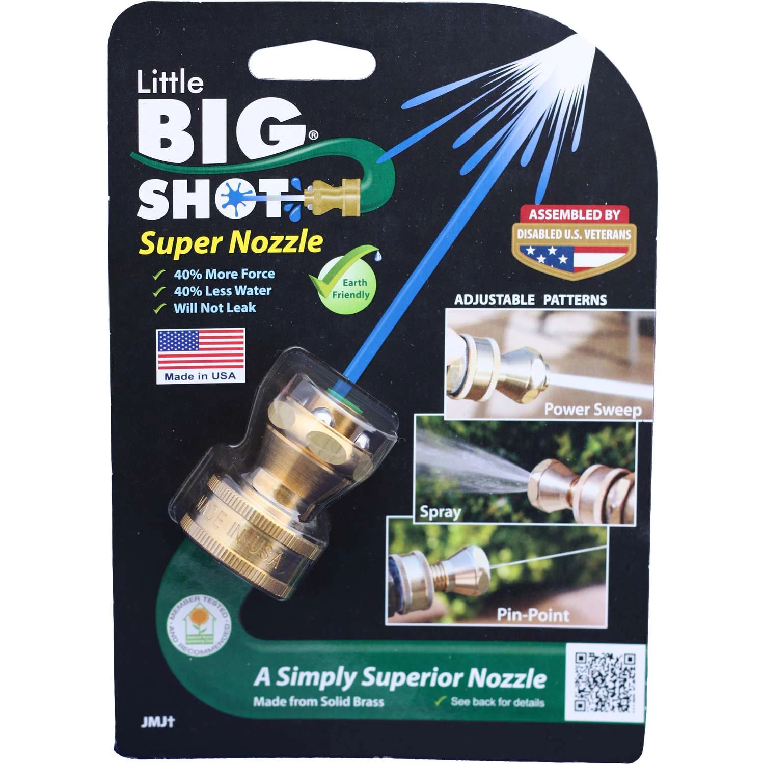 Little Big Shot 3 Pattern Adjustable Continuous Brass Hose Nozzle 3 Little Big Shot 3 Pattern Adjustable Continuous Brass Hose Nozzle