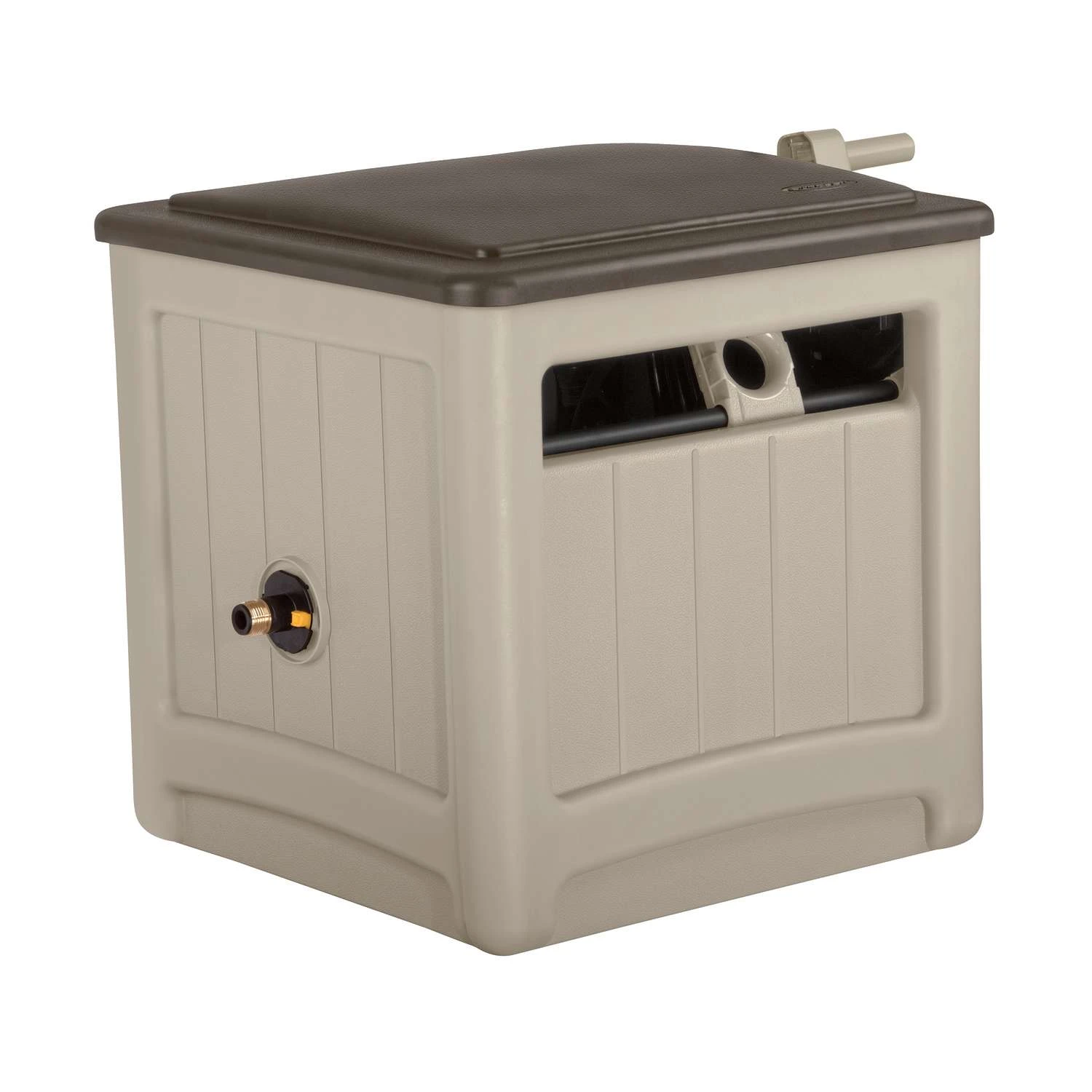 Suncast Smart Tube 225 Ft. Beige Free Standing Hideaway Hose Reel 3 Suncast Smart Tube 225 Ft. Beige Free Standing Hideaway Hose Reel