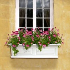 Mayne Nantucket 10 In. H X 11.5 In. W X 36 In. D Plastic Window Box White