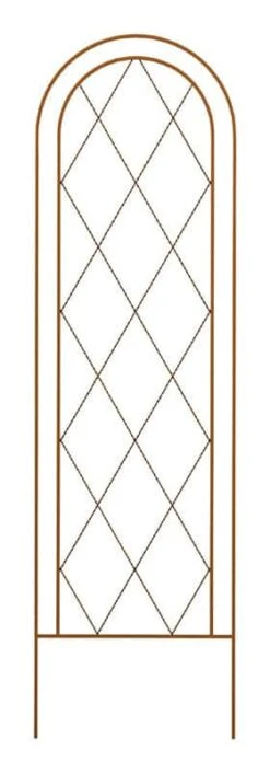 Panacea 84 In. H Brown Steel Trellis