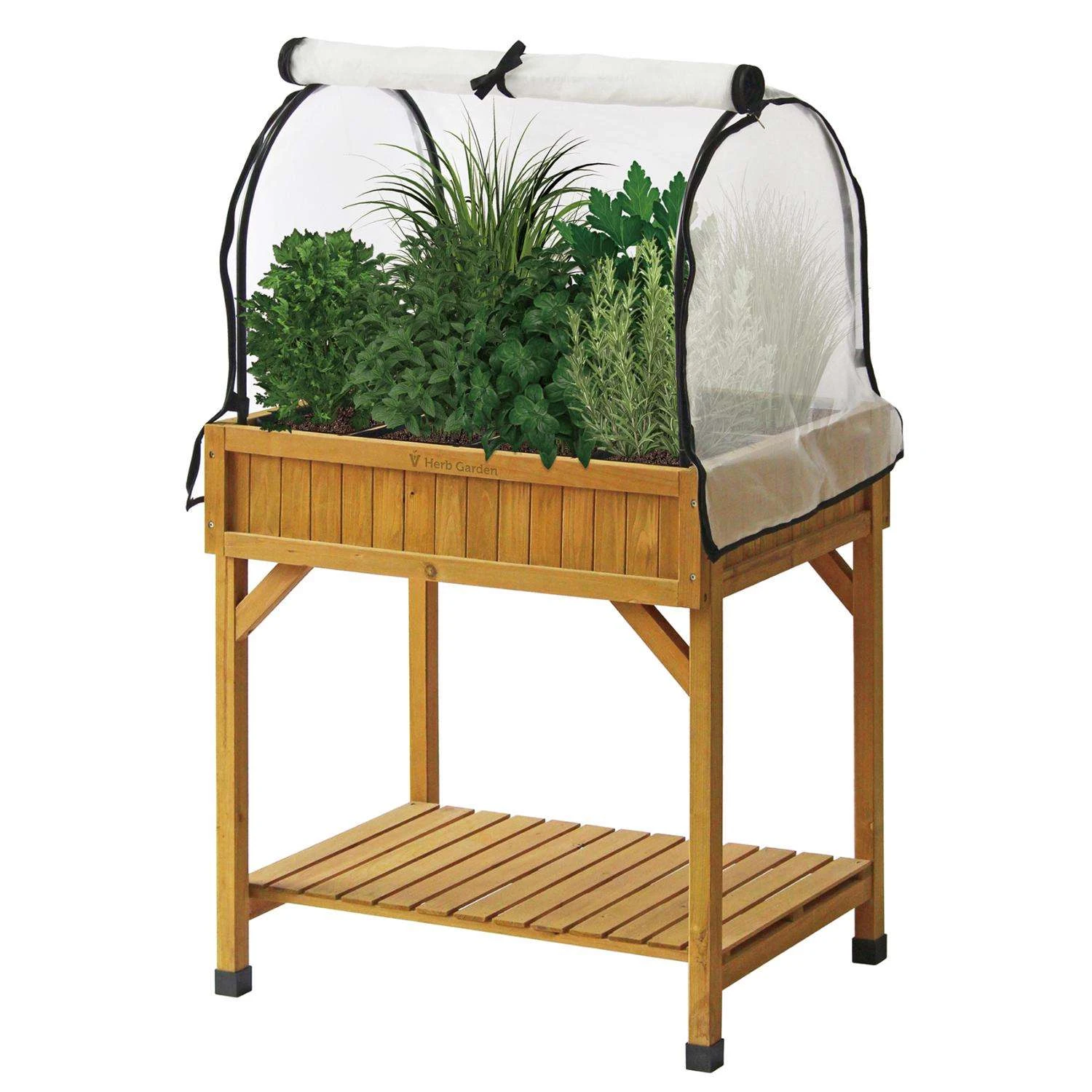 VegTrug Herb Garden Black 65 In. H X 53 In. W Greenhouse 3 VegTrug Herb Garden Black 65 In. H X 53 In. W Greenhouse