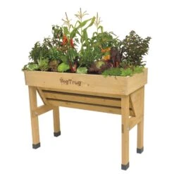 VegTrug 31.4 In. H X 30 In. W X 40.5 In. D Cedar Classic Garden Planter Natural