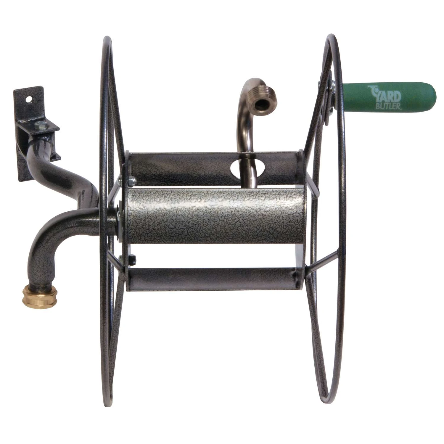 Yard Butler 75 Ft. Silver Wall Mounted Hose Reel 5 Yard Butler 75 Ft. Silver Wall Mounted Hose Reel - Image 3