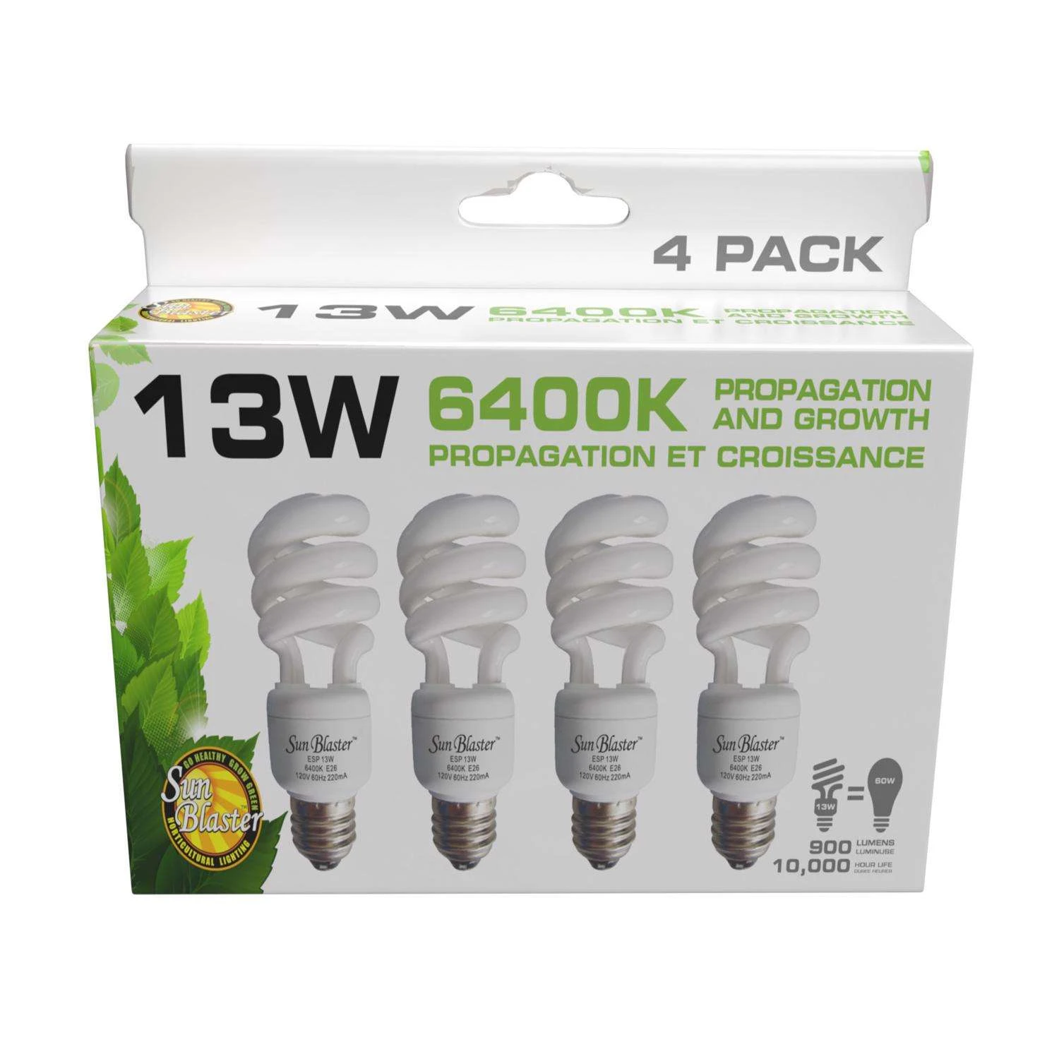 SunBlaster Hydroponic Grow Light Bulb 13 W 3 SunBlaster Hydroponic Grow Light Bulb 13 W