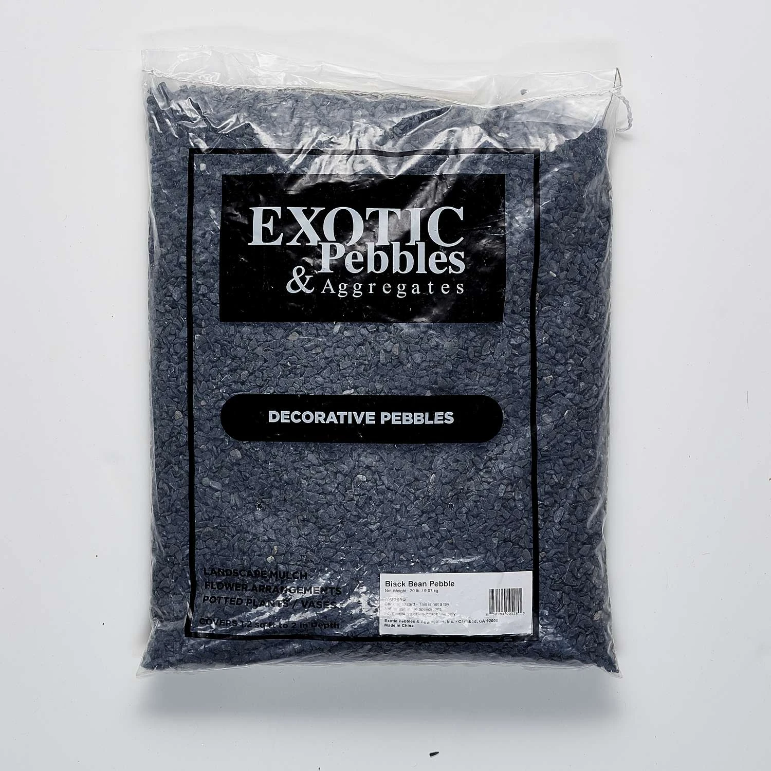 Exotic Black Stone Deco Pebbles 20 Lb 3 Exotic Black Stone Deco Pebbles 20 Lb