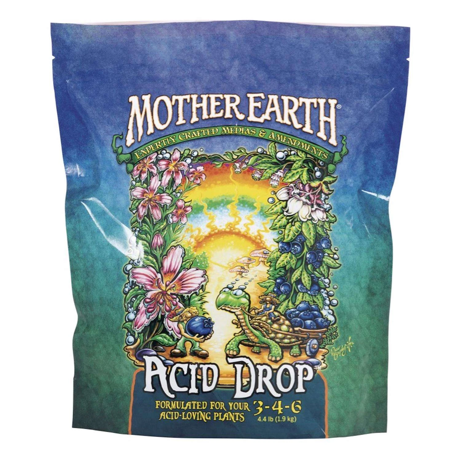 Mother Earth Acid Drop Acid-Loving Plants 3-4-6 Plant Fertilizer 4.4 Lb 3 Mother Earth Acid Drop Acid-Loving Plants 3-4-6 Plant Fertilizer 4.4 Lb