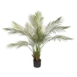 Naturae Decor 47 In. H Plastic Artificial Arca Palm Green
