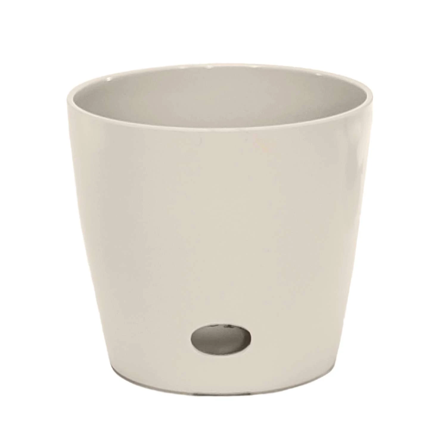 Bamboo-Blooms Waterwell Self Watering 6.5 In. H X 7 In. W X 7 In. D Wood-Resin Contemporary Round Pl 3 Bamboo-Blooms Waterwell Self Watering 6.5 In. H X 7 In. W X 7 In. D Wood-Resin Contemporary Round Pl