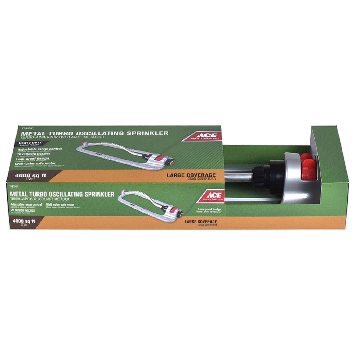 Ace Metal Sled Base Oscillating Sprinkler 4000 Sq Ft 1 Pk 6 Ace Metal Sled Base Oscillating Sprinkler 4000 Sq Ft 1 Pk - Image 4