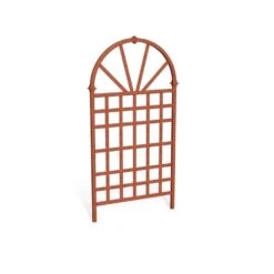 Vita Savannah 77.25 In. H Brown Vinyl Garden Trellis -ORBIT || ACE || TORO Shop 7a024c39 07b7 4e09 b21c a4aee3bdf39a