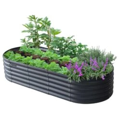 VegTrug 17.71 In. H X 36.22 In. W X 36.22 In. D Steel Raised Garden Bed Rain Grey -ORBIT || ACE || TORO Shop 7bbae79f ba18 414e ad47 e3a196c151df