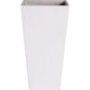 Novelty Artstone 19.5 In. H X 10.3 In. W X 10.3 In. D Resin Ella Tall Planter White