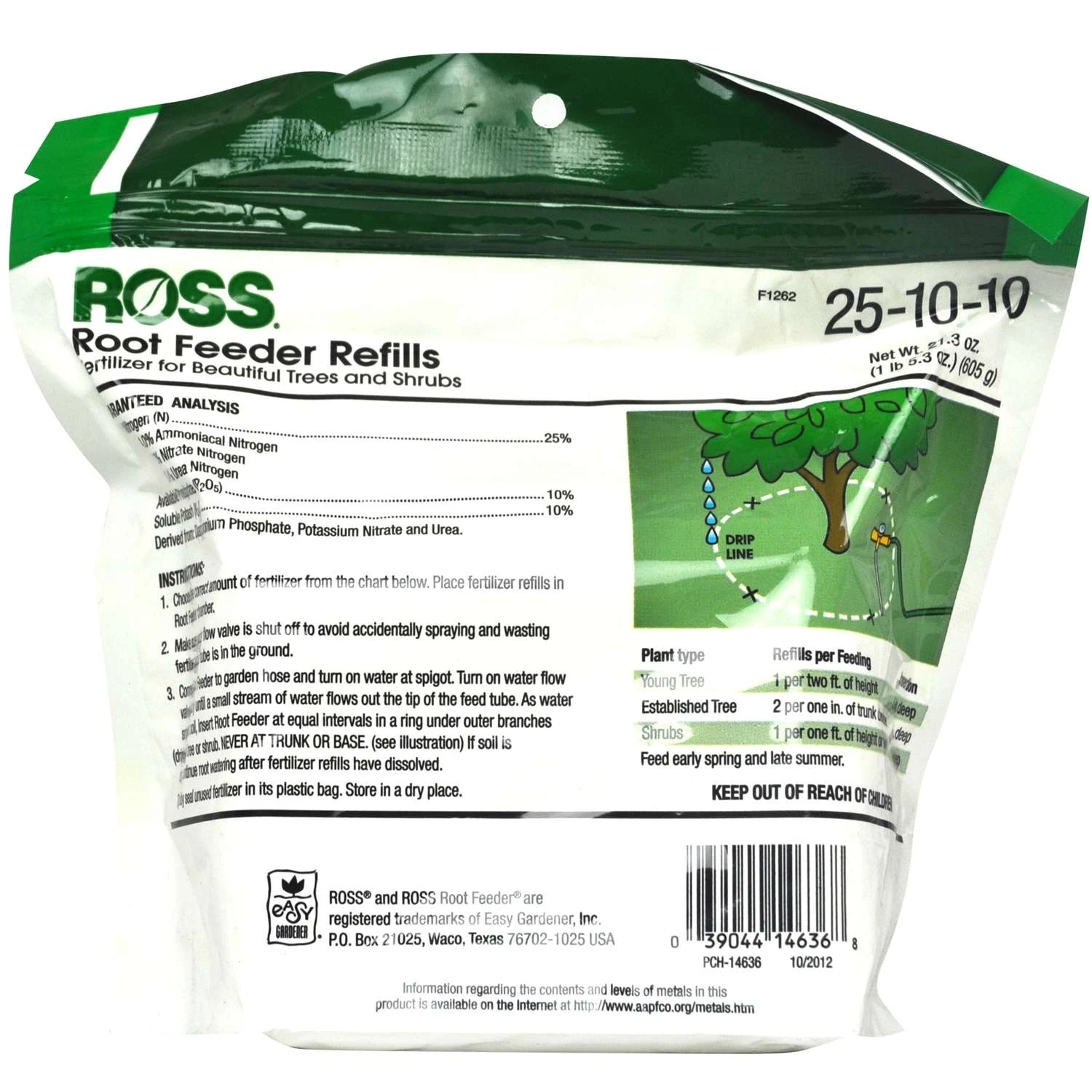 Ross Acid-Loving Plants 25-10-10 Root Feeder Fertilizer Refills 36 Ct 4 Ross Acid-Loving Plants 25-10-10 Root Feeder Fertilizer Refills 36 Ct - Image 2