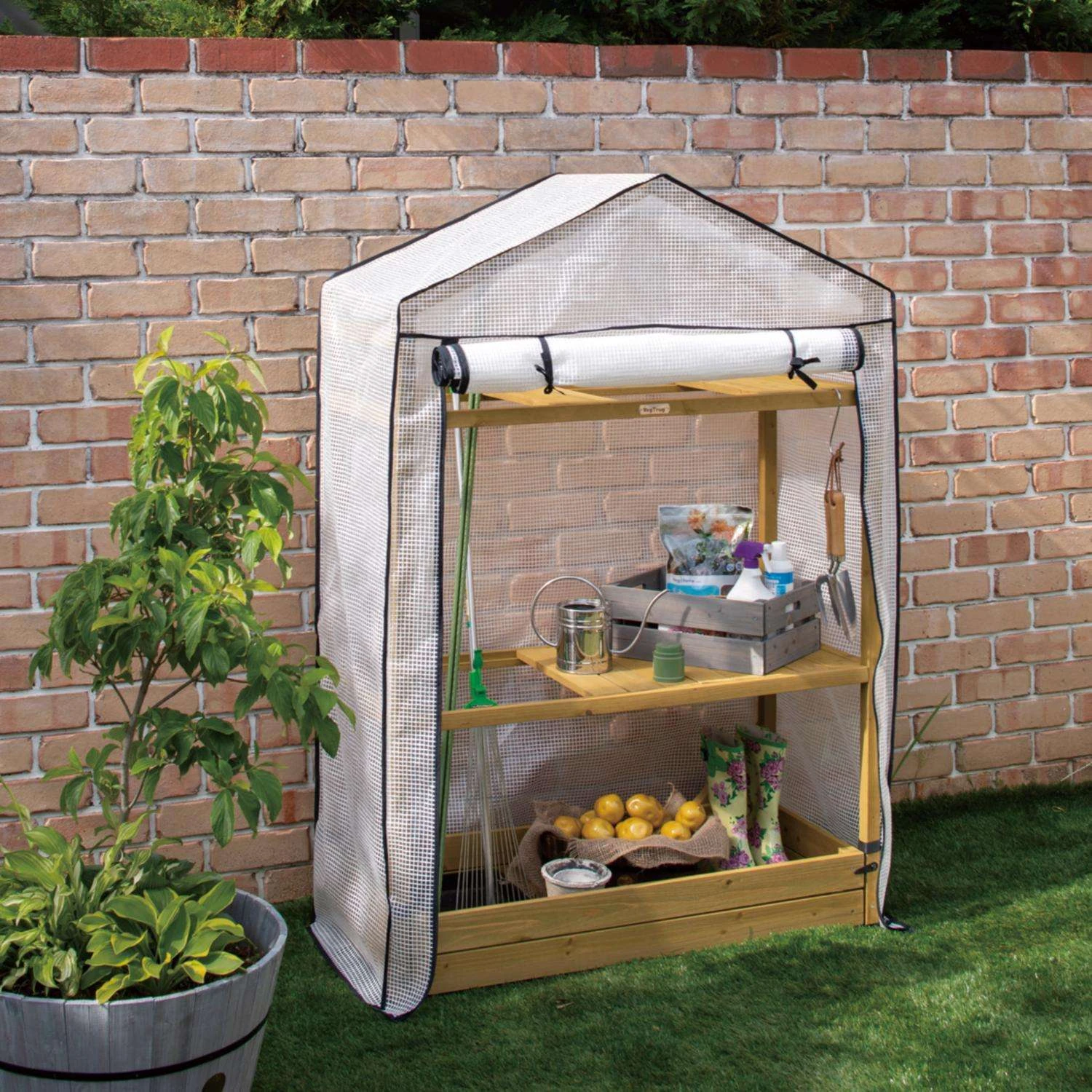 VegTrug Tomato Greenhouse Natural 65.7 In. H X 43.7 In. W Greenhouse 6 VegTrug Tomato Greenhouse Natural 65.7 In. H X 43.7 In. W Greenhouse - Image 4