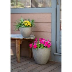 Southern Patio 12 In. H X 13 In. D Resin Egg Planter Graystone 7 Southern Patio 12 In. H X 13 In. D Resin Egg Planter Graystone -ORBIT || ACE || TORO Shop 7f99eabc 52a9 4742 8113 a9dbece44d70