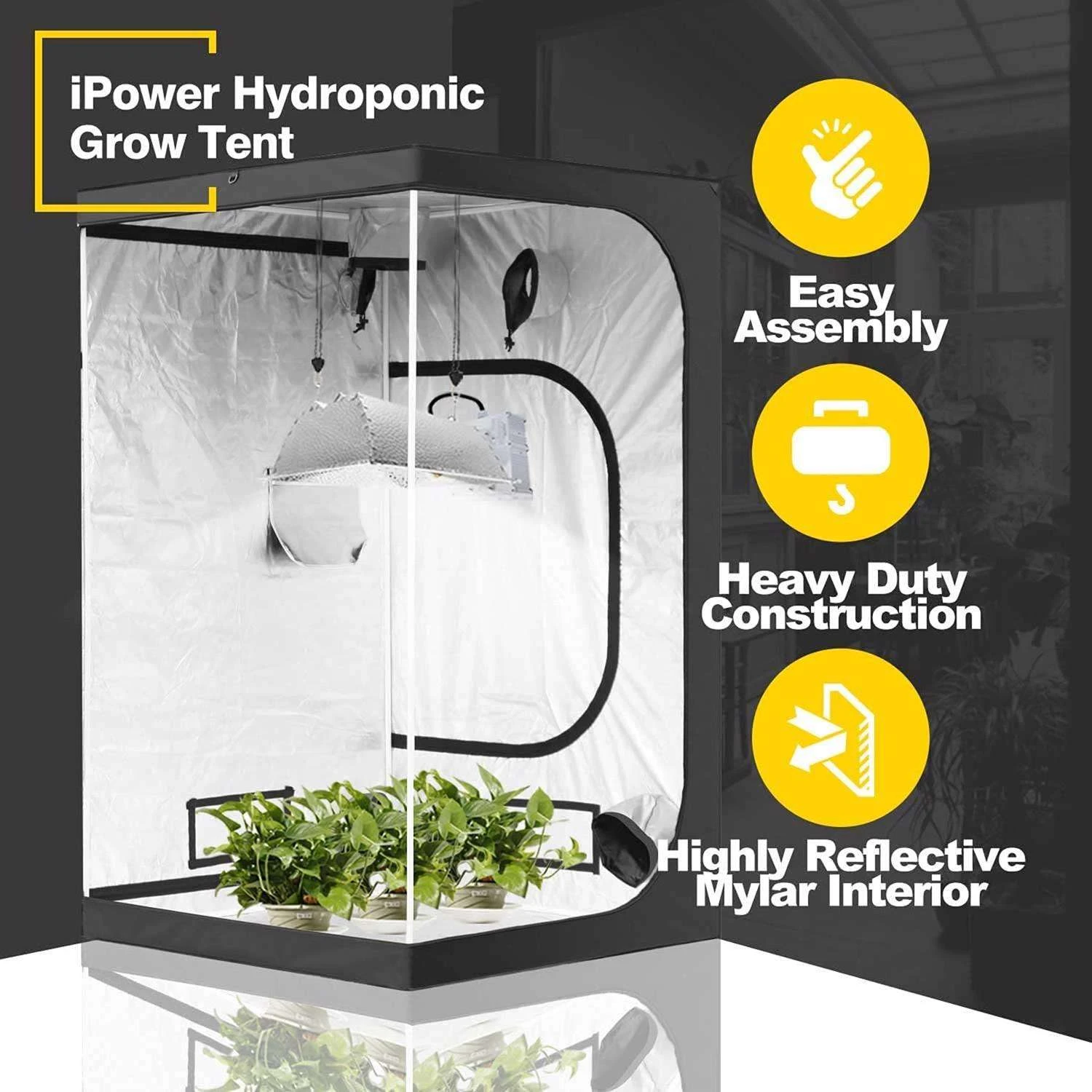 IPower Hydroponic Grow Tent 6 IPower Hydroponic Grow Tent - Image 4