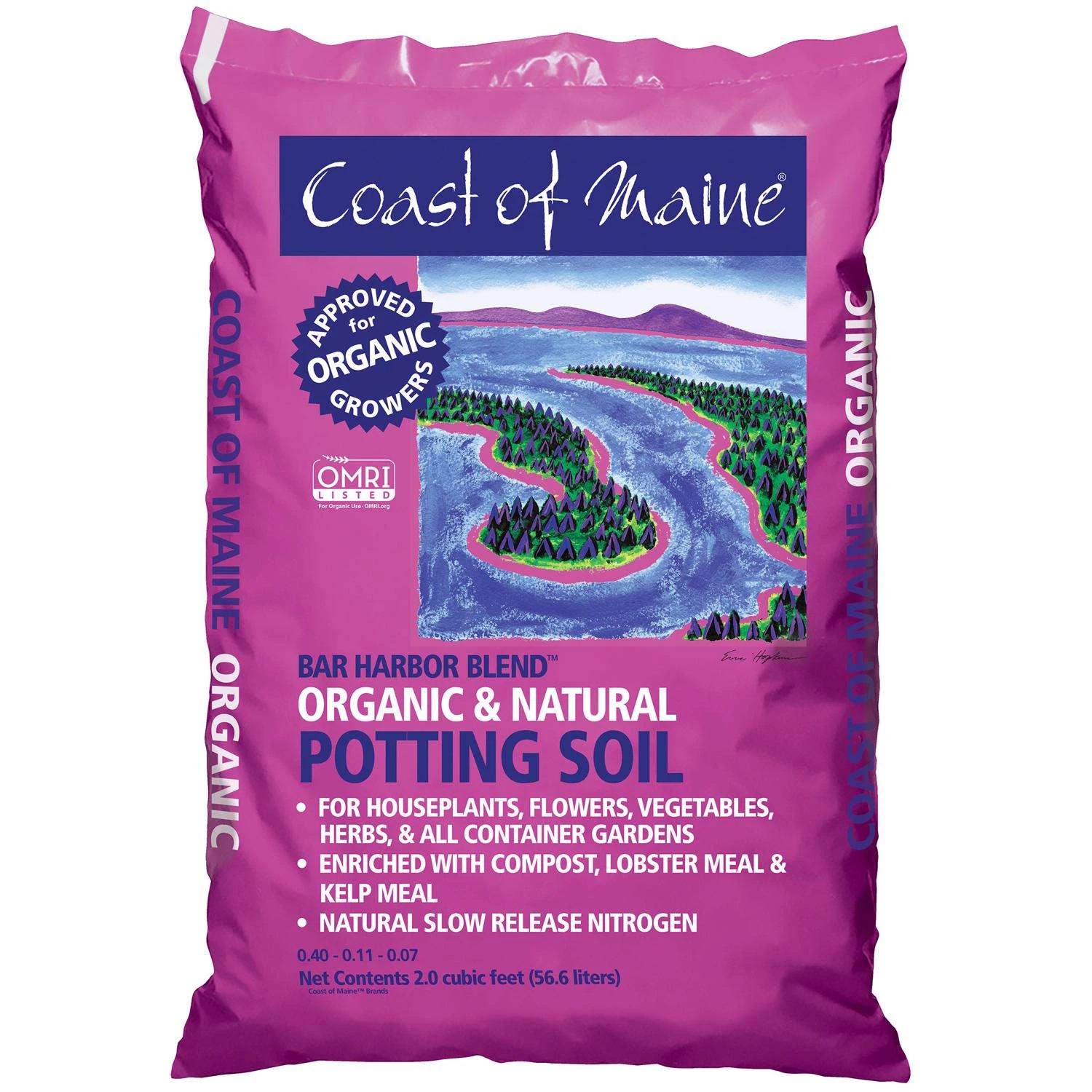 Coast Of Maine Bar Harbor Blend Organic Flower And Plant Potting Soil 2 Cu Ft 3 Coast Of Maine Bar Harbor Blend Organic Flower And Plant Potting Soil 2 Cu Ft