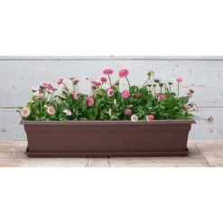 Novelty 6.4 In. H X 35.8 In. W X 8 In. D Plastic Countryside Flowerbox Flower Box Brown 13 Novelty 6.4 In. H X 35.8 In. W X 8 In. D Plastic Countryside Flowerbox Flower Box Brown -ORBIT || ACE || TORO Shop 83e15344 cb74 4c69 877f d6bbd36a9732