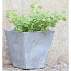 Novelty Artstone 11.5 In. H X 11.8 In. W X 11.8 In. D Resin Ella Planter Gray -ORBIT || ACE || TORO Shop 85a39bab f632 4f98 91b9 d03b768231c6