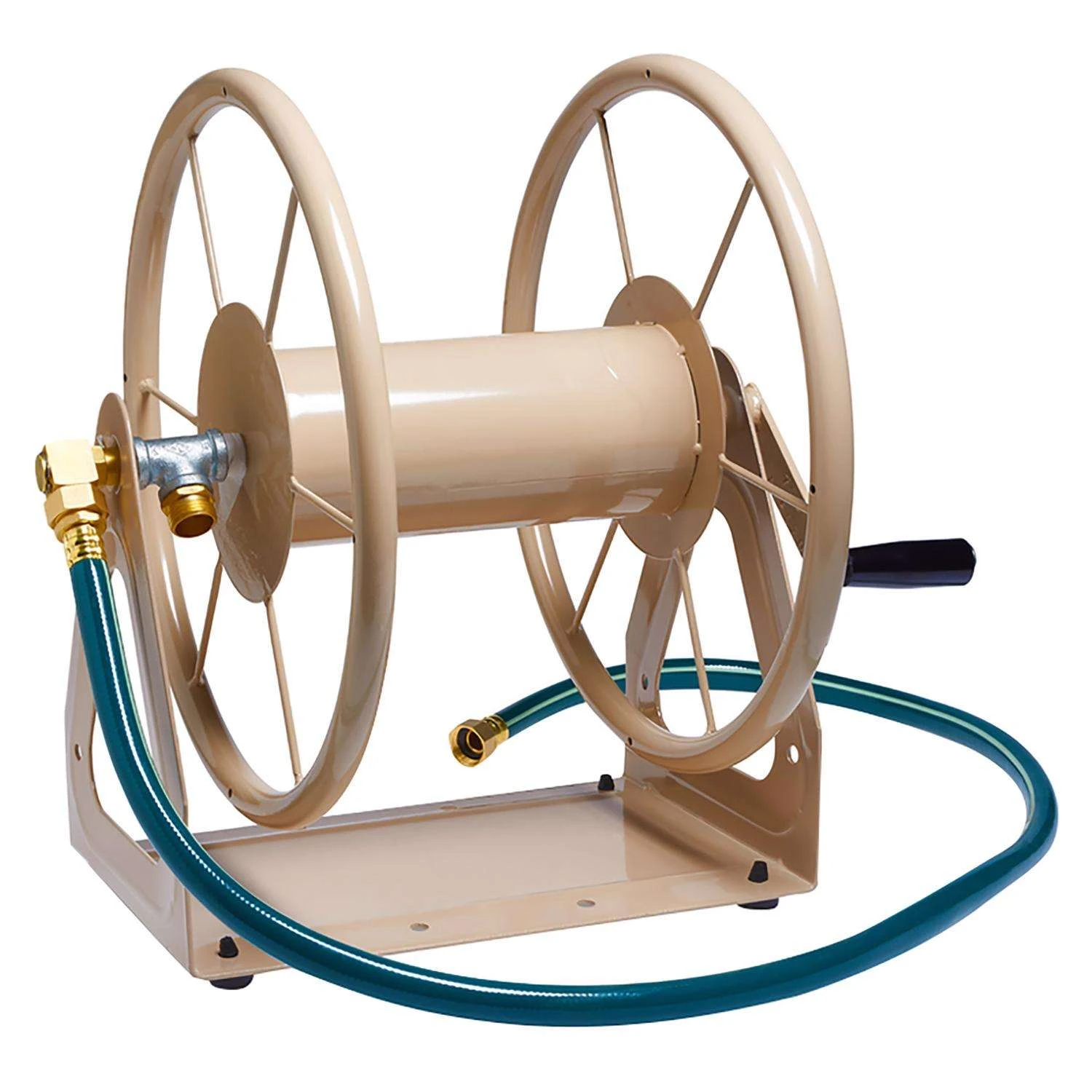 Liberty Garden 200 Ft. Beige Wall Mounted Hose Reel 3 Liberty Garden 200 Ft. Beige Wall Mounted Hose Reel