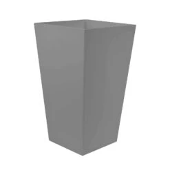 Bloem Finley 20 In. H X 11.5 In. W X 11.5 In. D Plastic Planter Cement