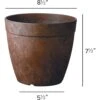 Novelty ArtStone 7.5 In. H X 6.5 In. W X 6.5 In. D X 8 In. D Resin Dolce Planter Rust -ORBIT || ACE || TORO Shop 895c9a66 c864 4899 949f f87d5d182fdf