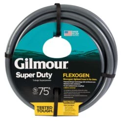 Gilmour Flexogen 5/8 In. D X 75 Ft. L Heavy Duty Premium Grade Garden Hose -ORBIT || ACE || TORO Shop 89d54970 33a0 47ce 9111 58155a6aed41