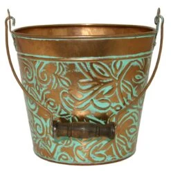 Robert Allen 7 In. H X 8 In. W Metal Planter Copper